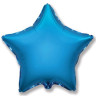 Шар (32''/81 см) Звезда, Синий, 1 шт.