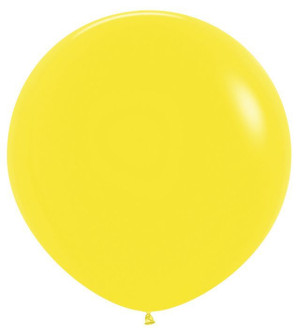 S 24 Пастель Желтый / Yellow / 1 шт. /, Латексный шар (Колумбия)