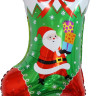 Шар (25''/64 см) Фигура, Новогодний носок с подарками, 1 шт.