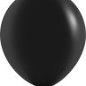 Шар (18''/46 см) Черный, пастель, 25 шт.