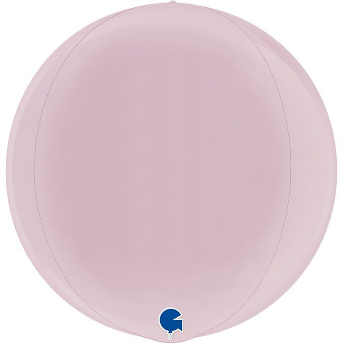 Шар 3D (18''/46 см) Сфера, Розовый, 1 шт.