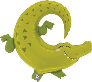 Шар (34''/86 см) Фигура, Крокодил Аллигатор, 1 шт.
