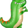 Шар (29''/74 см) Фигура, Динозавр в колпачке, Зеленый, 1 шт.