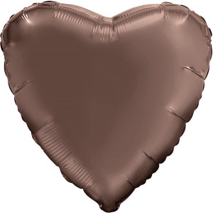 Аг 30 Сердце Мистик какао / 1 шт /, Фольгированный шар (РОССИЯ)