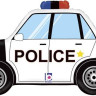 Шар (34''/86 см) Фигура, Полицейская машина, 1 шт.