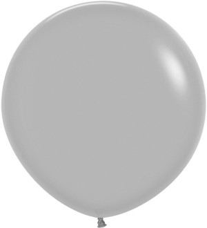 Шар (24''/61 см) Серый (081), пастель, 1 шт.