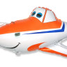 Шар (44''/112 см) Фигура, Гоночный самолет, Оранжевый, 1 шт.