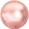 Шар 3D (9''/23 см) Мини-сфера, Розовое Золото, 1 шт.