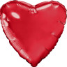 Аг 19 Сердце Красный / 1 шт /, Фольгированный шар