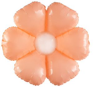 Шар (30''/76 см) Цветок, Ромашка, Нежно-розовый, 1 шт.