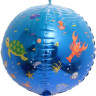 Шар 3D (24''/61 см) Сфера, Подводный мир, 1 шт.
