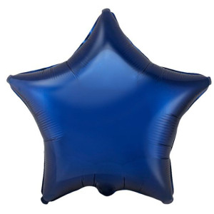 И 32 Звезда Темно-синий / Star Navy Blue / 1 шт /, Фольгированный шар