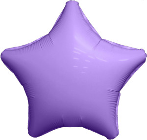Шар (19''/48 см) Звезда, Мистик, Пурпурный, Сатин, 1 шт.