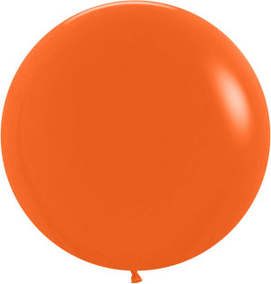 Шар (24''/61 см) Оранжевый (061), пастель, 1 шт.