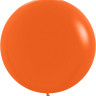 Шар (24''/61 см) Оранжевый (061), пастель, 1 шт.