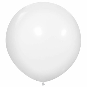 V Пастель 24 Белый / White / 1 шт. /, Латексный шар (Вьетнам)