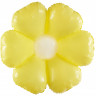 Шар (30''/76 см) Цветок, Ромашка, Светло-желтый, 1 шт.