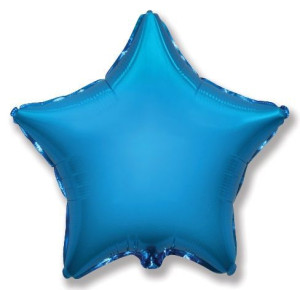 И 18 Звезда Синий / Star Blue / 1 шт /, Фольгированный шар (Испания)
