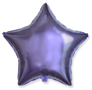 И 18 Звезда Фиолетовый / Star Violet / 1 шт /, Фольгированный шар (Испания)