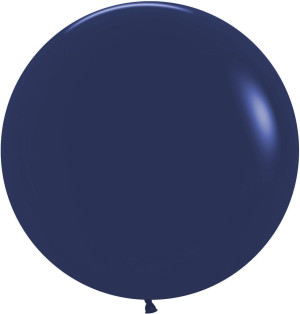 Шар (24''/61 см) Темно-синий (044), пастель, 1 шт.