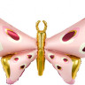 Шар 3D (45''/114 см) Фигура, Бабочка, Карнавальные крылья, Розовый, 1 шт.