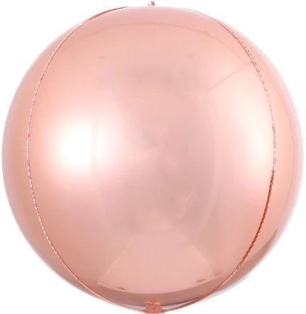 Шар 3D (18''/46 см) Сфера, Розовое Золото, 1 шт.