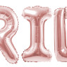 Набор шаров-букв (16''/41 см) Мини-Надпись "BRIDE", Розовое Золото, 1 шт. в уп.