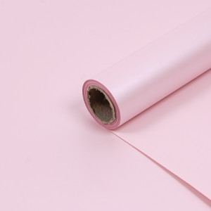 Упаковочная матовая пленка (0,58*10 м) Светло-розовый, Перламутр, 1 шт.