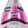Шар (39''/99 см) Фигура, Бутылка Шампанское, Розовый, 1 шт.