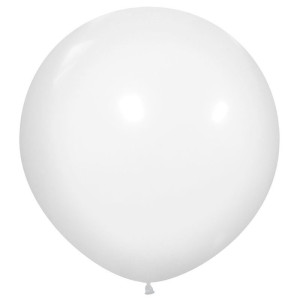 KL Пастель 36 Белый / White / 1 шт. /, Латексный шар (Китай)