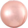 Шар 3D (11''/28 см) Мини-сфера, Розовое Золото, 1 шт.