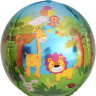 Шар 3D (24''/61 см) Сфера, Веселые животные (джунгли), 1 шт.