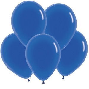 S Кристал 12 Синий / Blue / 50 шт. /, Латексный шар (Колумбия)