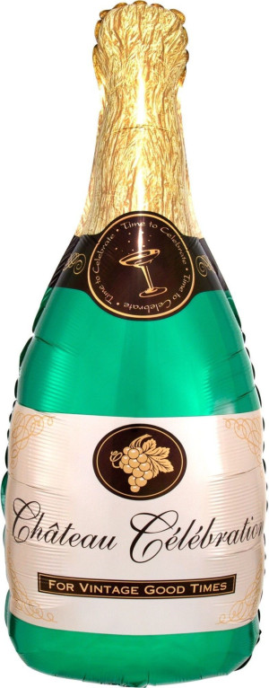 Шар (39''/99 см) Фигура, Бутылка Шампанское, 1 шт.