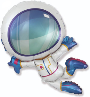 Шар (38''/97 см) Фигура, Космонавт в невесомости, 1 шт.