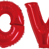 Набор шаров-букв (16''/41 см) Мини-Надпись "LOVE", Красный, 1 шт. в уп.