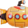 Шар (37''/94 см) Фигура, Подводная лодка, Оранжевый, 1 шт.