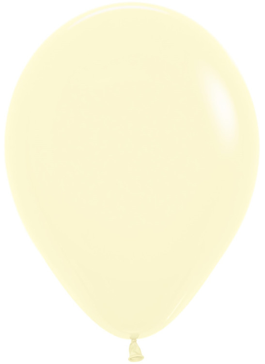 Шар (12''/30 см) Светло-желтый (620), макарунс, 12 шт.