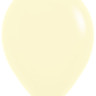 Шар (12''/30 см) Светло-желтый (620), макарунс, 12 шт.