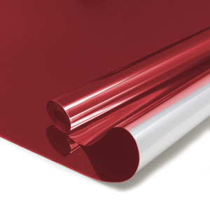 Упаковочная пленка (0,6*8,7 м) Цветной металл, Польская, Красный, 1 шт.