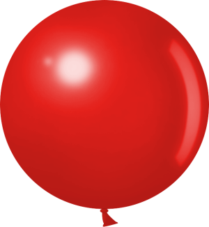 Шар (36''/91 см) Красный, пастель, 3 шт.