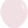 Шар (18''/46 см) Нежно-розовый (609), макарунс, 25 шт.