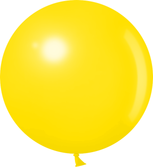Шар (36''/91 см) Желтый, пастель, 3 шт.