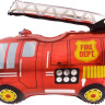 Шар (32''/81 см) Фигура, Пожарная машина, Красный, 1 шт.