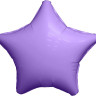 Шар (19''/48 см) Звезда, Пурпурный, Сатин, 1 шт.