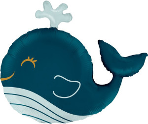 Шар (36''/91 см) Фигура, Счастливый кит, 1 шт. в уп.