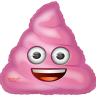 Шар (31''/79 см) Фигура, Мороженое Emoji, Розовый, 1 шт. в уп.
