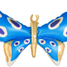 Шар 3D (45''/114 см) Фигура, Бабочка, Карнавальные крылья, Голубой, 1 шт.