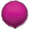 Шар (18''/46 см) Круг, Пурпурный, 1 шт.