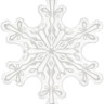 Шар (38''/97 см) Фигура, Снежинка, Прозрачный, 1 шт.